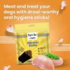 71In9yTY0hL._SL1500_.jpg BARK OUT LOUD- Dental Sticks Adult Dog Treats | Sugar/Gluten Free | Plaque Tartar & Odour Oral Care | Fresh Smell Chicken Dog Treats - 100 Gm