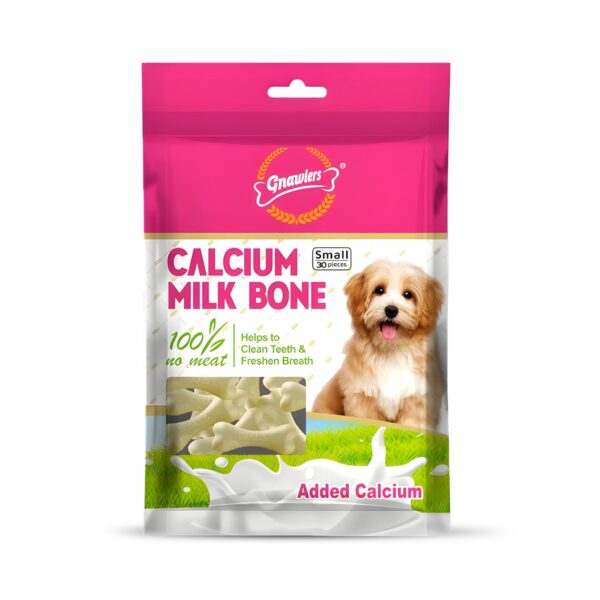GNAWLERS Paws for A Cause gnawlers Calcium Milk Bone (Small GNAWLERS Paws for A Cause gnawlers Calcium Milk Bone (Small 30 in one) - Dog Treat 270g (Pack of 1) by DogsNCats