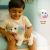 Amazon Brand - Jam & Honey Poochie Puppy Deluxe | 15 cm Electronic Plush Dog Toy | Sound-Enabled | Multicolor Ears | Soft & Huggable | BIS Certified | for Kids 3+ Years
