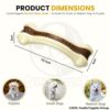 Foodie Puppies Durable Nylon Chew Toy (Arched Bone, Small, 10.5cm) for Small Dogs & Puppies | Tough Treat Toy for Teething, Training & Aggressive Chewers of All Breeds