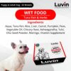 Luvin Wet Dog Food | Tuna Fish & Herbs | Puppy & Adult Dog | All Breeds 600gms (100gms X 6)