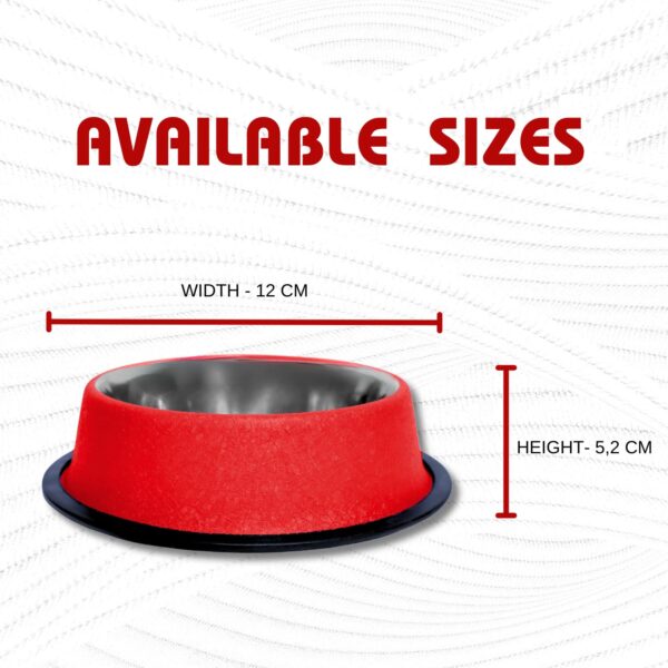 71KPBVoJkEL._SL1500_.jpg Pets Empire Stainless Steel Dog Bowls– Medium Size Food & Water Bowl Set for Dogs & Cats | Non-Slip, Rust-Resistant, Durable | Red Marble Design (700ml x 2)