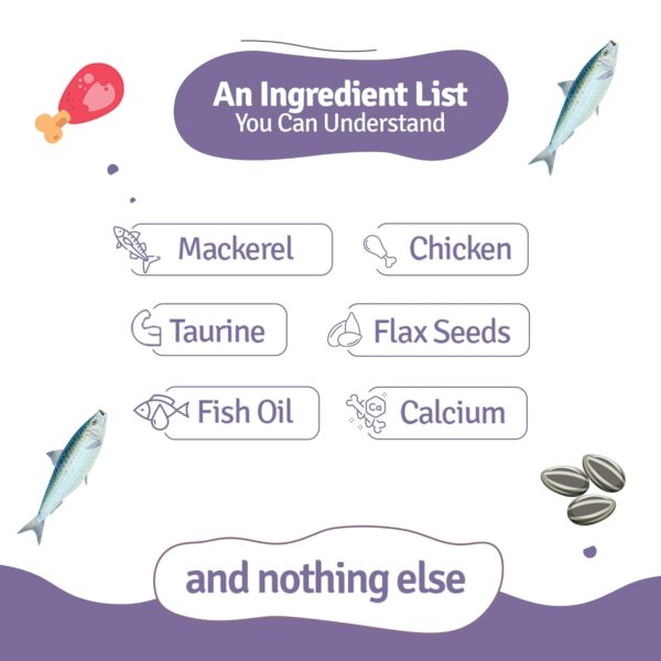 71KtTWTc0GL._SL1500_.jpg BLEP Cat Food | 700g | Cat Wet Food, Food for Adult & Kitten, High Protein, Omega 3&6, Contains Mackerel, Chicken, Fish Oil, Flex Seeds, Zero Preservatives, Digestible, Human Grade(7Packs of 100g)