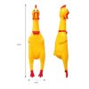 71L4pLPmUFL._SL1500_.jpg Emily Pets 1 Pack Chicken Dog Toy Screaming Chicken Toys Large Squeeze Chicken Noisemaker Dog Squeak Durable Toys for Pet Chew Gifts Prank Novelty Toy (Yellow, Small)