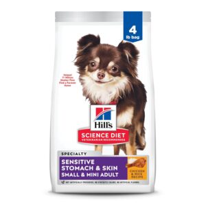 Hill's Science Diet Adult Sensitive Stomach and Skin Small and Toy Breed Dry Dog Food, Chicken Meal and Barley, 1.8 kg