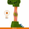 BarkButler x FOFOS Flick Tube Crocodile Cat Toy - Cat Toys with Catnip, Interactive Toys Set - Multicoloured