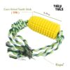 Corn & Bone Shape Dog Chew Toy, Natural Rubber Dog Teething Toy, Dog Toy for Entertainment and Dental Benefits, for All Breed Dogs and Puppies (Corn)