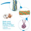 emily pets Dog Chew Rope Toys Pack of 7 Combo for Dogs & Puppies Ball Dual-Tennis Knotted Chewing Dog Toy for Playing, Teeth Cleaning & Training (Color As Vary, Pack 7)
