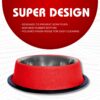 71NPETR3iGL._SL1500_.jpg Pets Empire Stainless Steel Dog Bowls– Medium Size Food & Water Bowl Set for Dogs & Cats | Non-Slip, Rust-Resistant, Durable | Red Marble Design (700ml x 2)