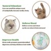 Catnip Wall Toys, Balls for Teeth Cleaning and Biting, Edible Licking Chew Toy, Rotatable Indoor Cat Toy (Green)