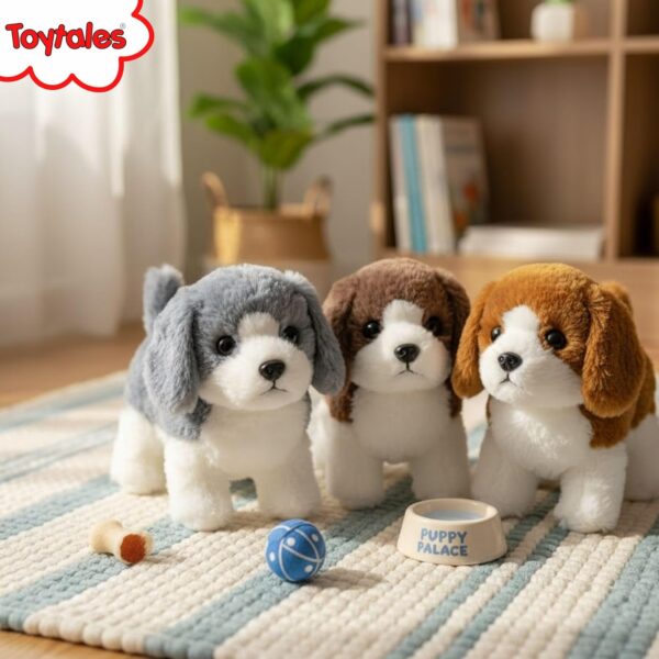 MABLE Snooby Walking & Barking Dog Toy for Kids | Interactive Battery-Operated Puppy with Sound and Movement | Soft Plush Electronic Pet Toy for Toddlers, Babies & Boys