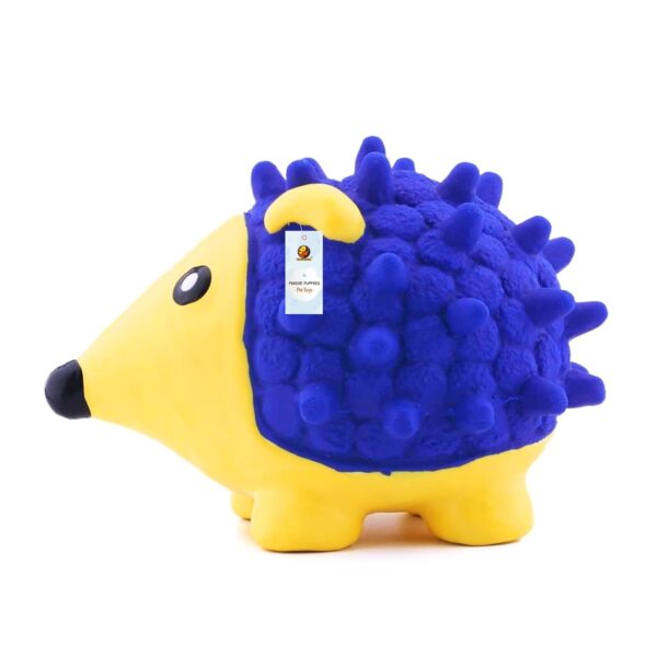 Foodie Puppies Interactive Non-Toxic Soft Latex Squeaky Chew Toy for Puppies and Small Dogs (Hedgehog - Small) | Chewing, Floating, Training, and Bouncing | Reduce Separation Anxiety