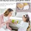 SUPER TOY Cute Sleeping Dog Plush Toy, Dog Soft Toy Gift for Kids Car Dashboard Accessories