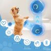 Interactive Dog Toys Ball, USB Rechargeable, Motion Activated Automatic Rolling Ball with Lights, Boredom Relief Exercise Pet Toy for Small, Medium, Large Dogs, Blue