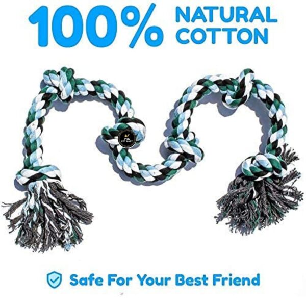 71PIIJWlpL._SL1500_.jpg PSK PET MART Large Dog Rope Toys for Aggressive Chewers - Cotton Rope Dog Chew Toys for Tug of War and Training