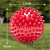 Drools Non-Toxic Rubber Toy for Dogs Hard Ball (Medium) 7.6 cm Pack