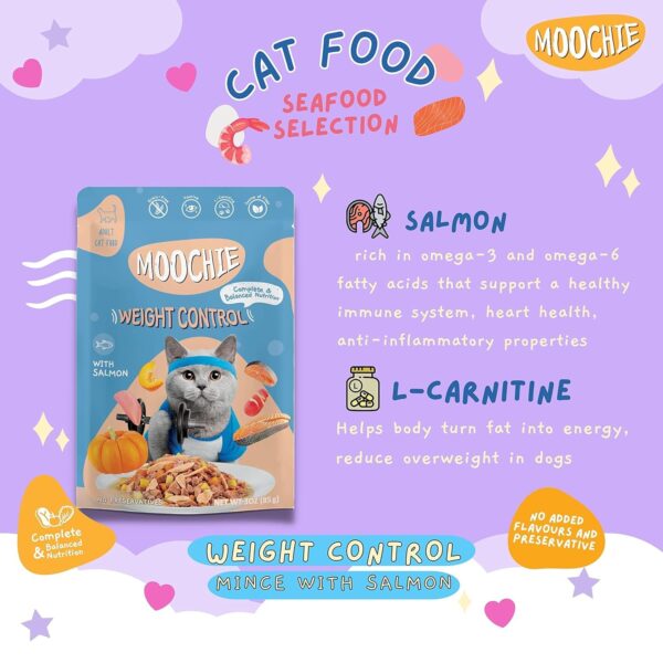 MOOCHIE Wet Cat Food Grain-Free Gravy Cat All Mix Flavour for Cat Food (6 x 85g) Wet Variety Pack Natural and Grain-Free with No Artificial Flavours
