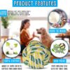 Foodie Puppies 7-in-1 Combo of Cotton Rope Toys for Small Dogs and Puppies - (2Knot, Slipper, Cornstick, Tennis, Handle Ball, Cotton Ball & Carrot) | Teething & Training Rope Chew Toy (Color May Vary)