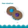 Petstages 701 Spin and Scratch Cat Catnip Toss and Bat Toy