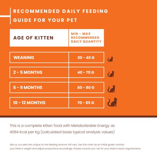 Kitten Food Dry 1kg | Ocean Fish and Chicken Flavour | 6 in 1 Growth Formula for Cat | High Protein & Taurine | For Strong Bones & Teeth, Healthy Heart, Sharp Vision, Soft Skin & Shiny Coat