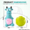 71SFfKJ9tL._SL1500_.jpg Foodie Puppies 2in1 Combo of Latex Squeaky Sound Chew Toy - (Blue Bull and Claw Ball) for Small Dogs & Puppies | Interactive Non - Toxic Durable Rubber Pet Toy for Training, Chewing and Playing