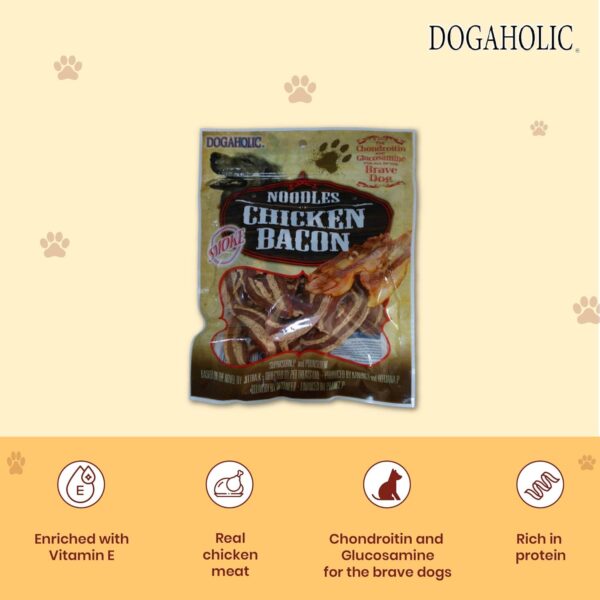 rena germany, Noodles Chicken Bacon Strips, Smoke, For All Life Stages of Dogs - 130 g