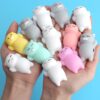 6 Pcs Mochi Animals Toys, Stress Relief Cat Toys, Party Favors for Kids, Mini Xmas Gifts for Adults