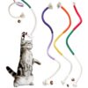 3Pcs Catnip Rope Toys, Durable Cotton Cat Playing Toys, Cat Chew Rope Toy, Natural Gall Fruit Catnip, Cotton Rope Interactive Kitten Toy for Teeth Cleaning & Boredom Relief