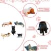 5Pcs Car Decor Accessories, Car Toys for Car Interior, Sleeping Cat Figurines for Rearview Mirror Home Office Any Occasion