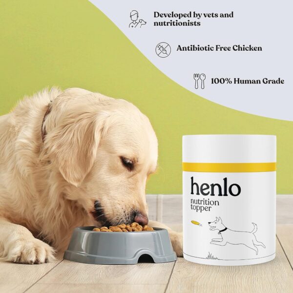 Henlo Everyday Nutrition Topper | Dog Supplement and Multivitamin | Improved Skin & Coat, Joint Support, Heart, and Gut Health Human Grade Ingredients | All Life Stages | 200g