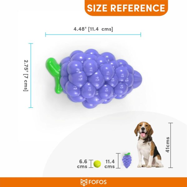 71V2r-FB-L._SL1500_.jpg BarkButler x FOFOS Fruity-Bites Loud Grape- Chew & Squeaky Toys for Dogs, Dog Toys for Large Dogs (10-30kgs) - Purple