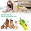 Sage Square Dog Squeaky Chew Toys for Aggressive Chewers Dental Teething Cleaning [Non-Toxic Soft Natural Rubber], Cute Crocodile Design (Colour May Vary)