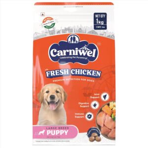 Fresh Chicken Puppy Dry Dog Food 1kg | Natural Ingredients for Healthy Skin & Coat | Highly Palatable | Supports Brain & Muscle Development | Tailored, Premium Nutrition for Large Dogs