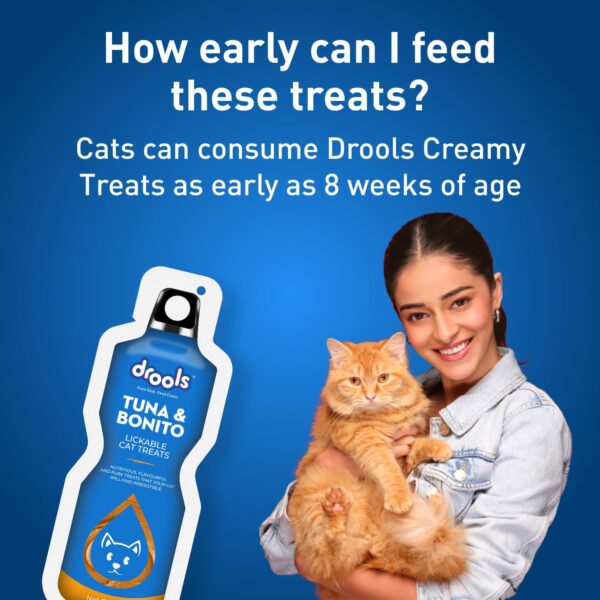 Drools Creamy Lickable All Life Stages Cat Treat Tuna & Banito (30gm x 15 Pcs) Total 450g