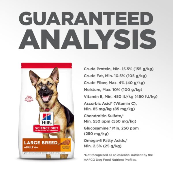 Hill's Science Diet Adult 6+ Large Breed, Chicken Meal Rice & Barley Recipe Dry Dog Food, 15 kg