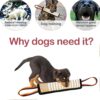 Dog Toys, Interactive Dog Toys Leather Bite Rag, Durable Dog Bite Tug Toy for Puppy, Teeth Cleaning and Training(11.8 * 2.8in)