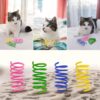 8 Pcs Interactive Cat Toys - Durable Plastic Coils, Colorful Springs For Indoor Cats - Active Play For Swatting, Biting, Hunting