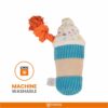 71Y1564Hr8L._SL1500_.jpg BarkButler x Fofos Birthday Drink Plush - Soft & Squeaky Toys for Dogs, Dog Toys for Medium Dogs (0-20kgs) - Multicoloured