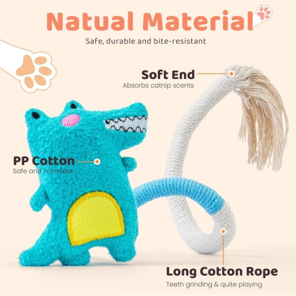 71YElB59uiL._SL1500_.jpg Cat Chew Toy, Kitten Toys for Indoor Cats, Cat Toy Alligator-Shaped Plush Teething Toy with Catnip, Fun and Safe Cats Toys for Kittens