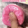 Squishy Toy, Taba Squishy Cat Paw, Squeeze Toys Cat Paw Squishy Toys Squeeze Toy for Relaxing Soft Pinch Good Gift for Kids Friends (Pink and Black)