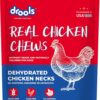 Drools Dog Treats, Dehydrated Real Chicken Chews Necks, 70g, All Life Stages, Bone