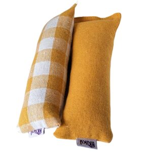 Catnip Kicker Toy for Cats I Safe & Non-Toxic I Catnip Kicker Toy for Cats I Safe & Non-Toxic I High Potency I Cats Stimulant I Grown in India - Set of 2 (Yellow Mix)