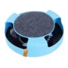 Foodie Puppies Interactive Catch Mouse Cat Scratcher Toy with Rotating Mouse and Scratching Pad/Mat for Cats & Kittens - (Sky Blue) | Durable, Non-Toxic Plastic Disc for Indoor Cat Claw Care and Play