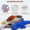 The Pets Company No Stuffing Plush Puppy, Dog Chew Toy Squeaky Crinkle Crackle, Durable Toys for Dogs, Interactive Pet Chew Toys for Small Medium Large Breeds, Boredom Buster - Fox (44 Cms)