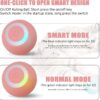 71c9UHEmoL._SL1500_.jpg BELOXY Toy Intelligent Funny 360 Degree Rotatable Toys Rechargeable Rotating Ball with LED Light, Chasing Toy Automatic Rotating Smart Obstacle Avoiding (Pink) (Multi)