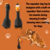 Foodie Puppies Natural Latex Rubber Squeaky (Black Eagle) Dog Toy | Small to Medium Dogs & Puppy | Durable, Fetch & Chew Safe Play Toy | Reduce Separation Anxiety