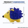 Foodie Puppies Interactive Non-Toxic Soft Latex Squeaky Chew Toy for Puppies and Small Dogs (Hedgehog - Small) | Chewing, Floating, Training, and Bouncing | Reduce Separation Anxiety