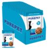 Purepet Gravy Chunks Wet Dog Food Chicken and Vegetable Flavour, Pack of 15 (15 x 70g), 1050g, All Life Stages