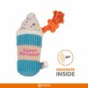71furJTewbL._SL1500_.jpg BarkButler x Fofos Birthday Drink Plush - Soft & Squeaky Toys for Dogs, Dog Toys for Medium Dogs (0-20kgs) - Multicoloured