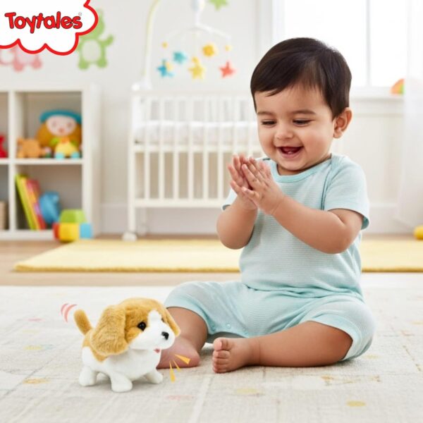 MABLE Snooby Walking & Barking Dog Toy for Kids | Interactive Battery-Operated Puppy with Sound and Movement | Soft Plush Electronic Pet Toy for Toddlers, Babies & Boys